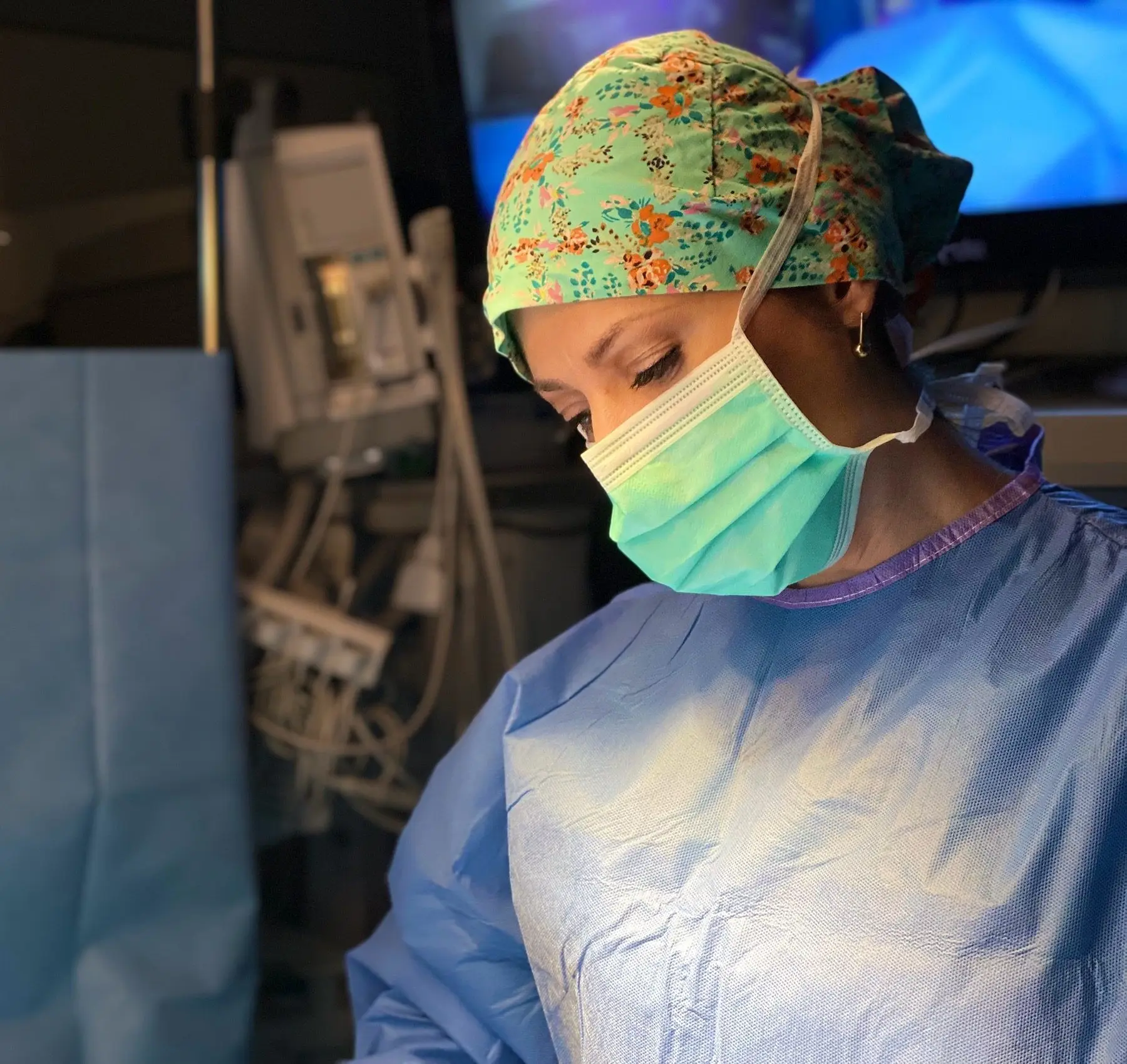 Dr. Michelle McGuirk in the operating room at CRMC